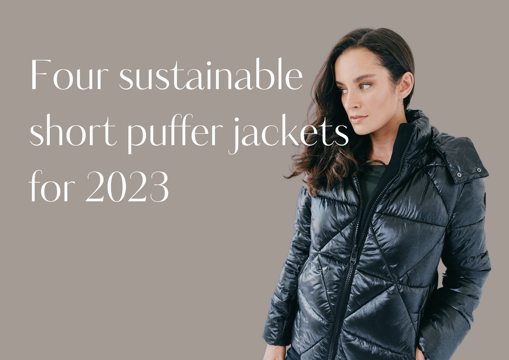 Four sustainable short puffer jackets for 2023