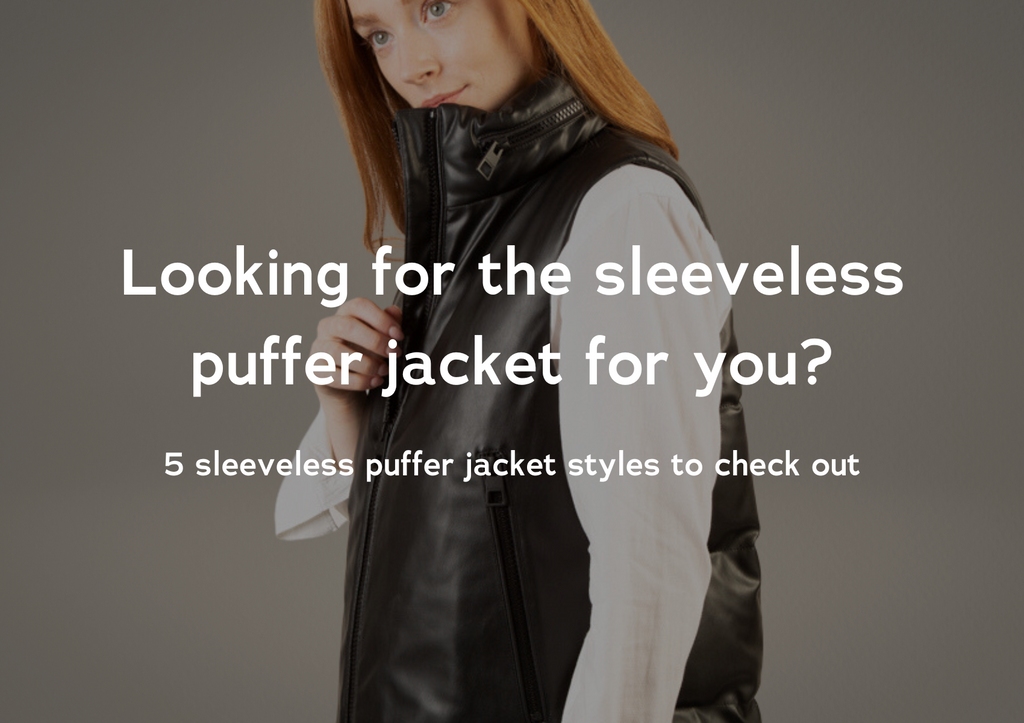 Recycled Vegan Leather Sleeveless Puffer Jacket I Black I Women's –  culthread