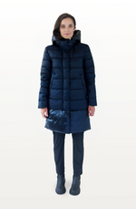 CHEPSTOW long navy blue puffer jacket