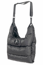 black, puffer bag