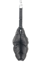 black, puffer bag