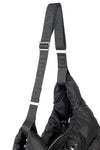 black, puffer bag