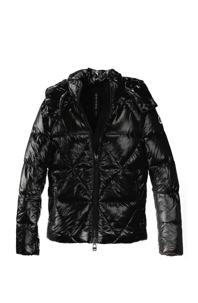 LEAMINGTON short black puffer jacket