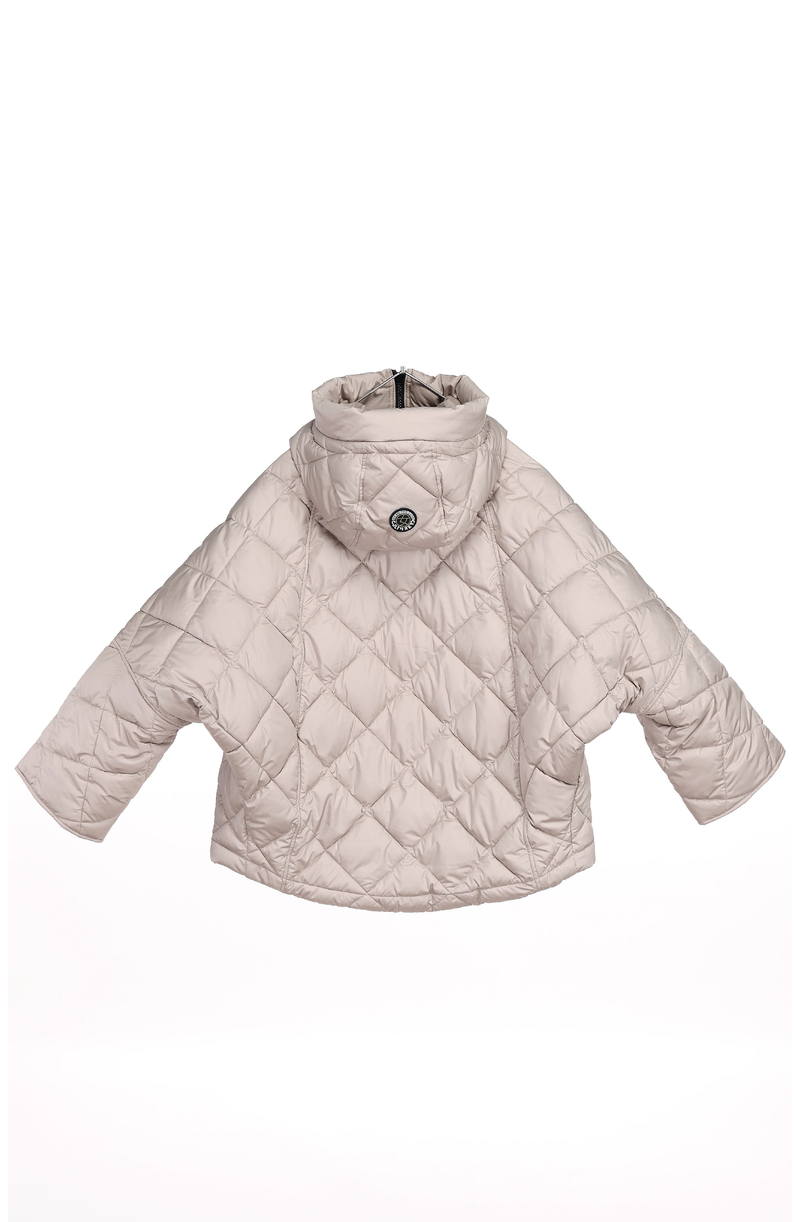 short puffer, beige, puffer jacket