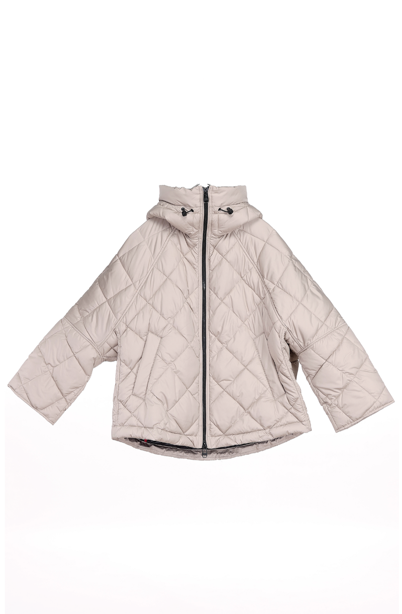 short puffer, beige, puffer jacket