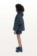 PRINCEDALE short black cape puffer jacket