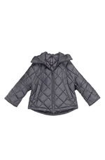 PRINCEDALE short black cape puffer jacket