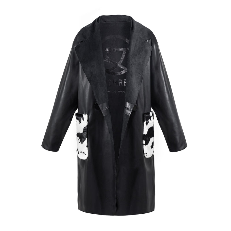 LADBROKE vegan leather long coat - [culthread]