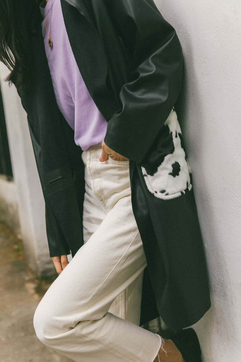 LADBROKE vegan leather long coat - [culthread]