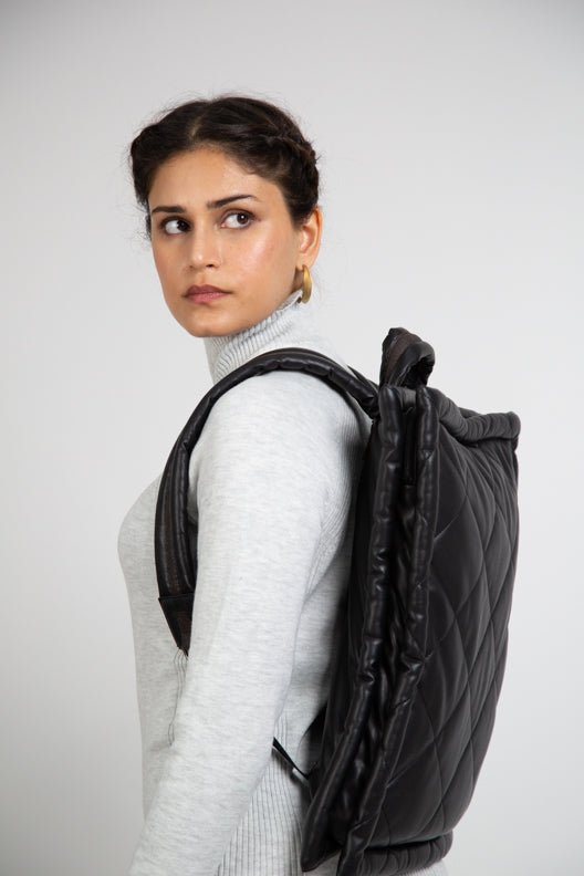 RECYCLED VEGAN LEATHER backpack - culthread