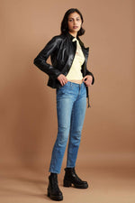 LONSDALE vegan leather biker jacker - [culthread]