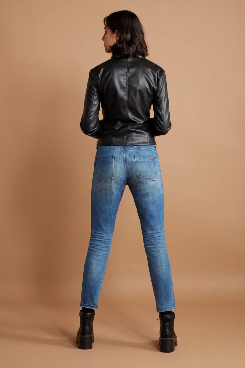LONSDALE vegan leather biker jacker - [culthread]
