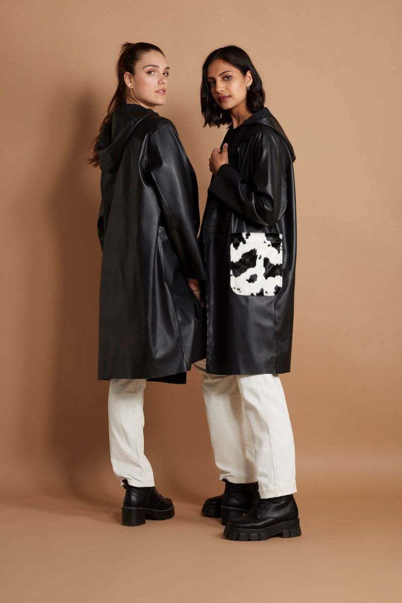 LADBROKE vegan leather long coat - [culthread]