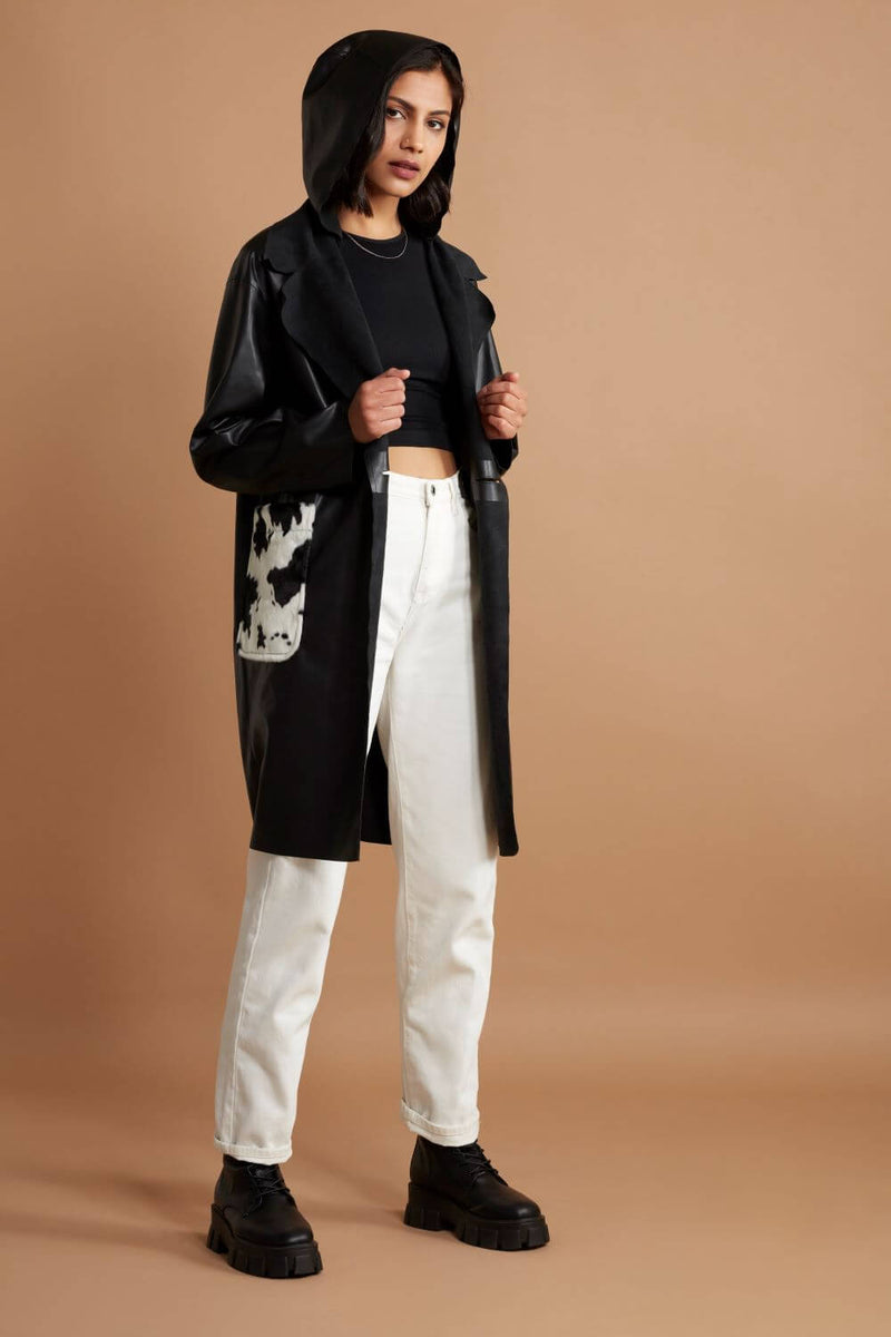 LADBROKE vegan leather long coat - [culthread]