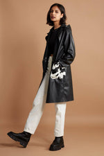 LADBROKE vegan leather long coat - [culthread]
