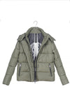 RECYCLED olive green puffer jacket - culthread