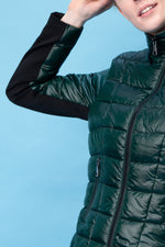 RECYCLED green short puffer jacket - culthread