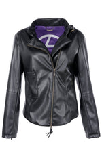 LONSDALE vegan leather biker jacker - [culthread]