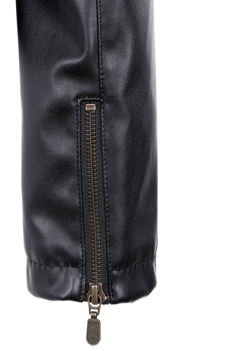 LONSDALE vegan leather biker jacker - [culthread]