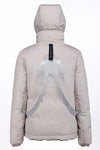 RECYCLED stone beige puffer jacket - culthread