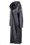 RECYCLED VEGAN LEATHER long coat - culthread