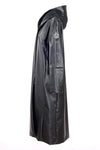 RECYCLED VEGAN LEATHER long coat - culthread