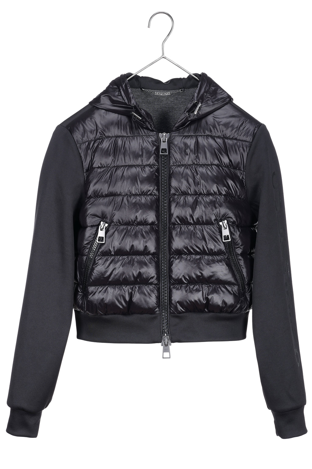 recycled black sweatshirt bomber jacket - [culthread]