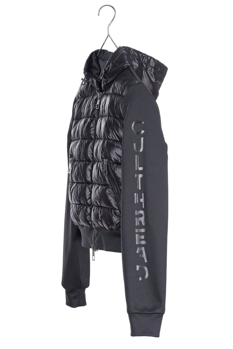 BASSETT black sweatshirt bomber jacket - [culthread]