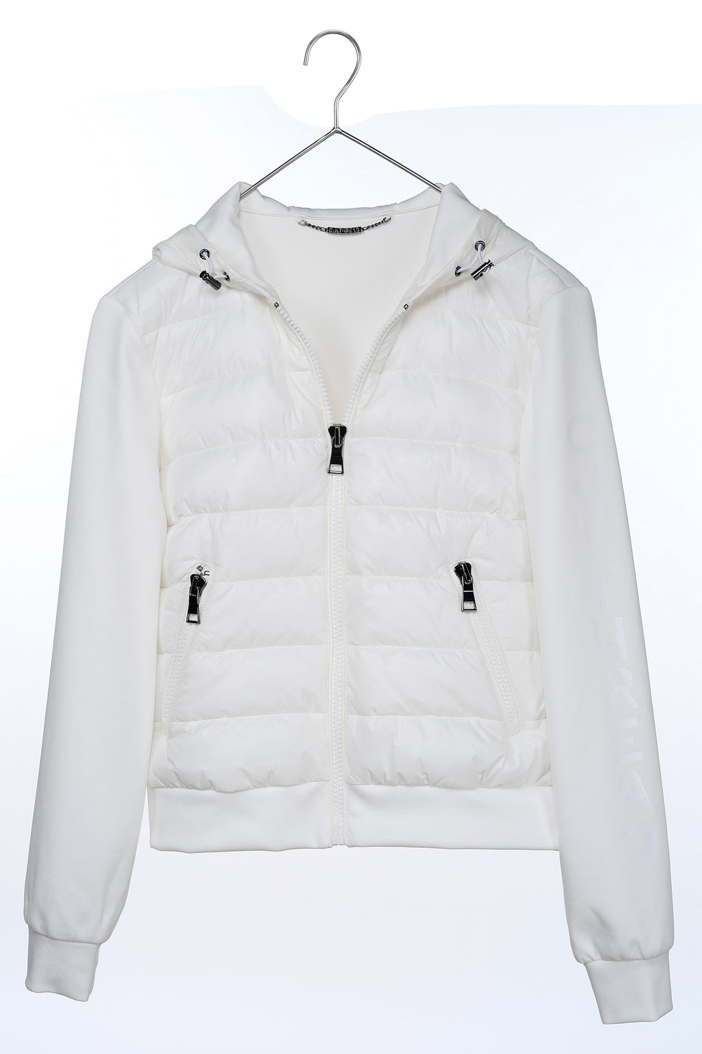 SWEATSHIRT-JACKET white sweatshirt bomber jacket - culthread