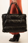 sustainable black tote bag