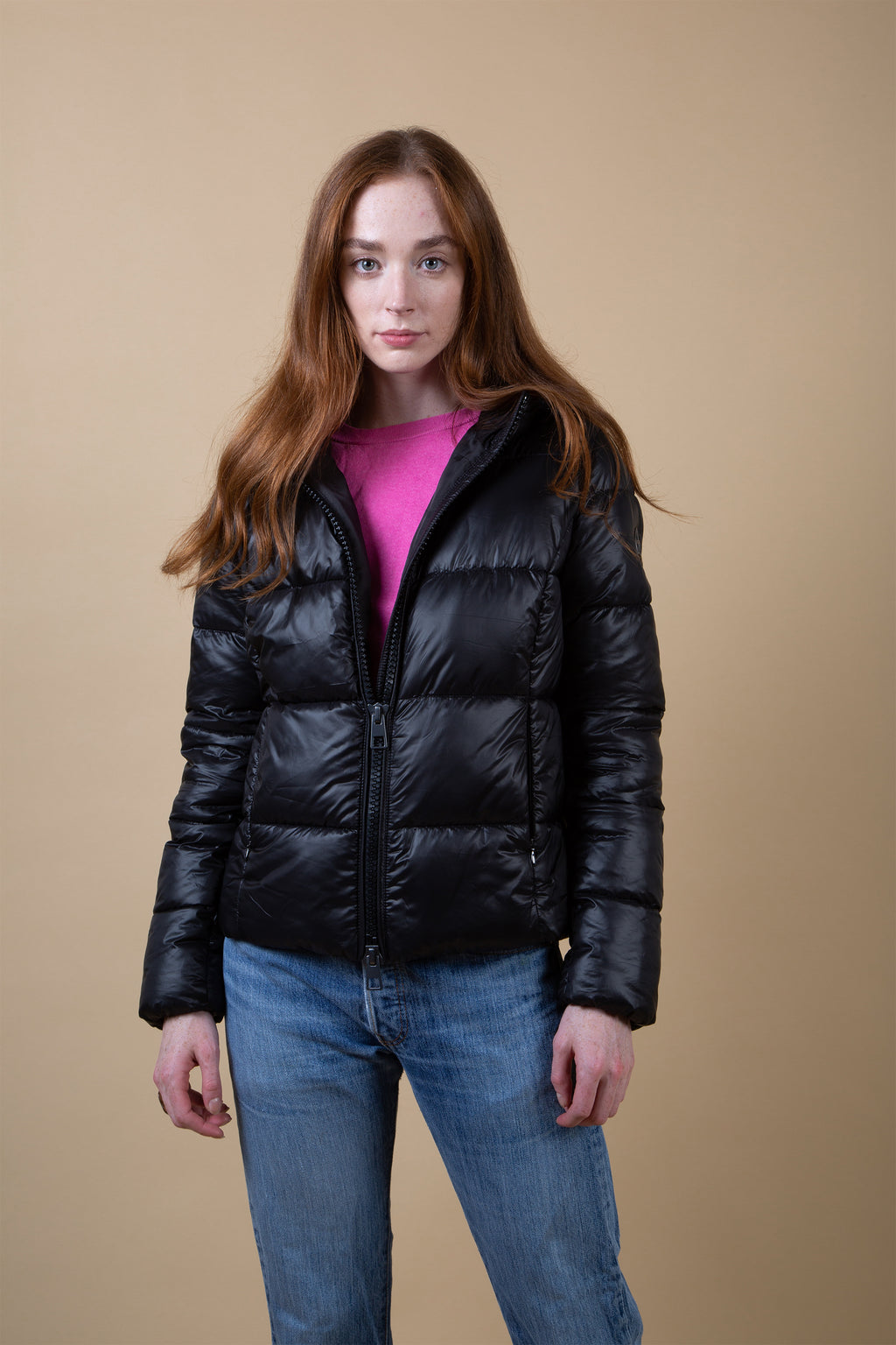 COLVILLE black short puffer jacket - [culthread]
