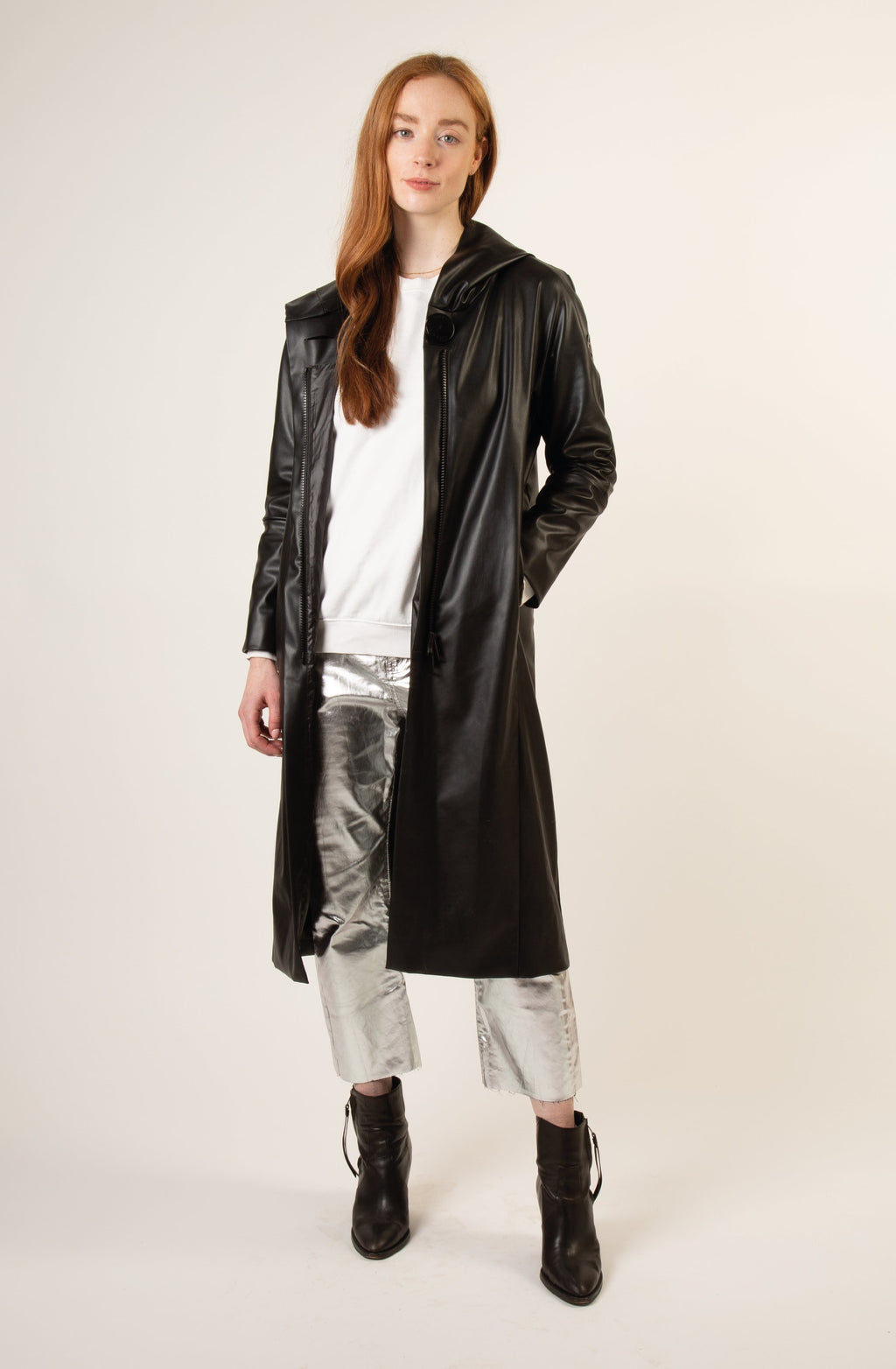 売り日本 Muleau Eco Leather Coat | artfive.co.jp