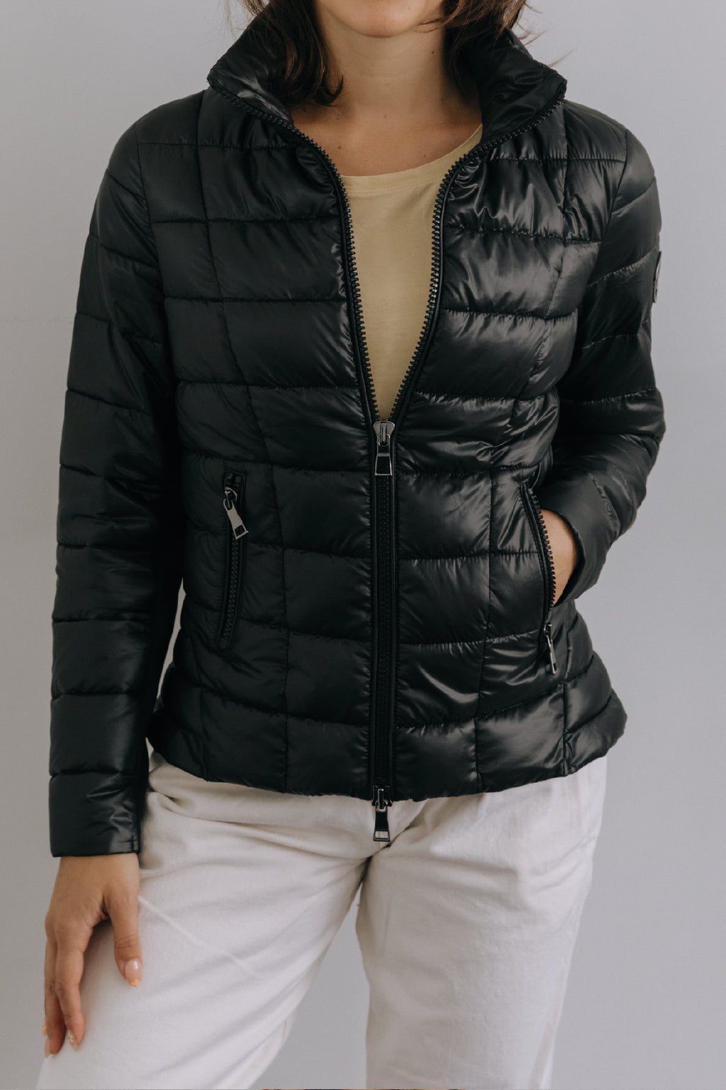 FARADAY black short puffer jacket - [culthread]