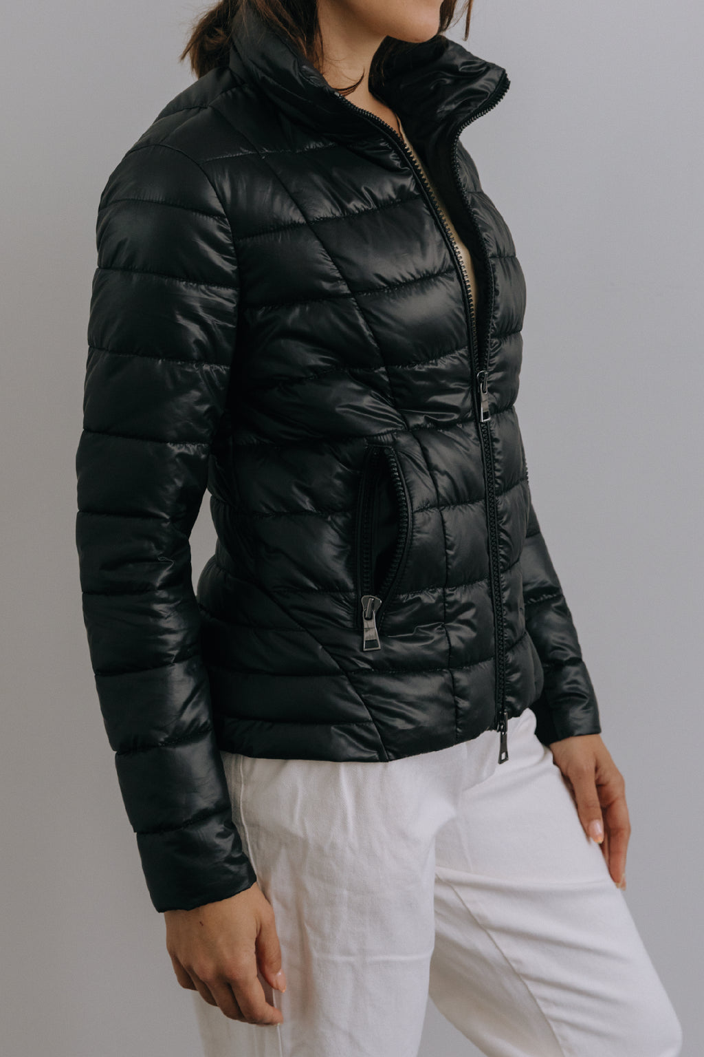 FARADAY black short puffer jacket - [culthread]